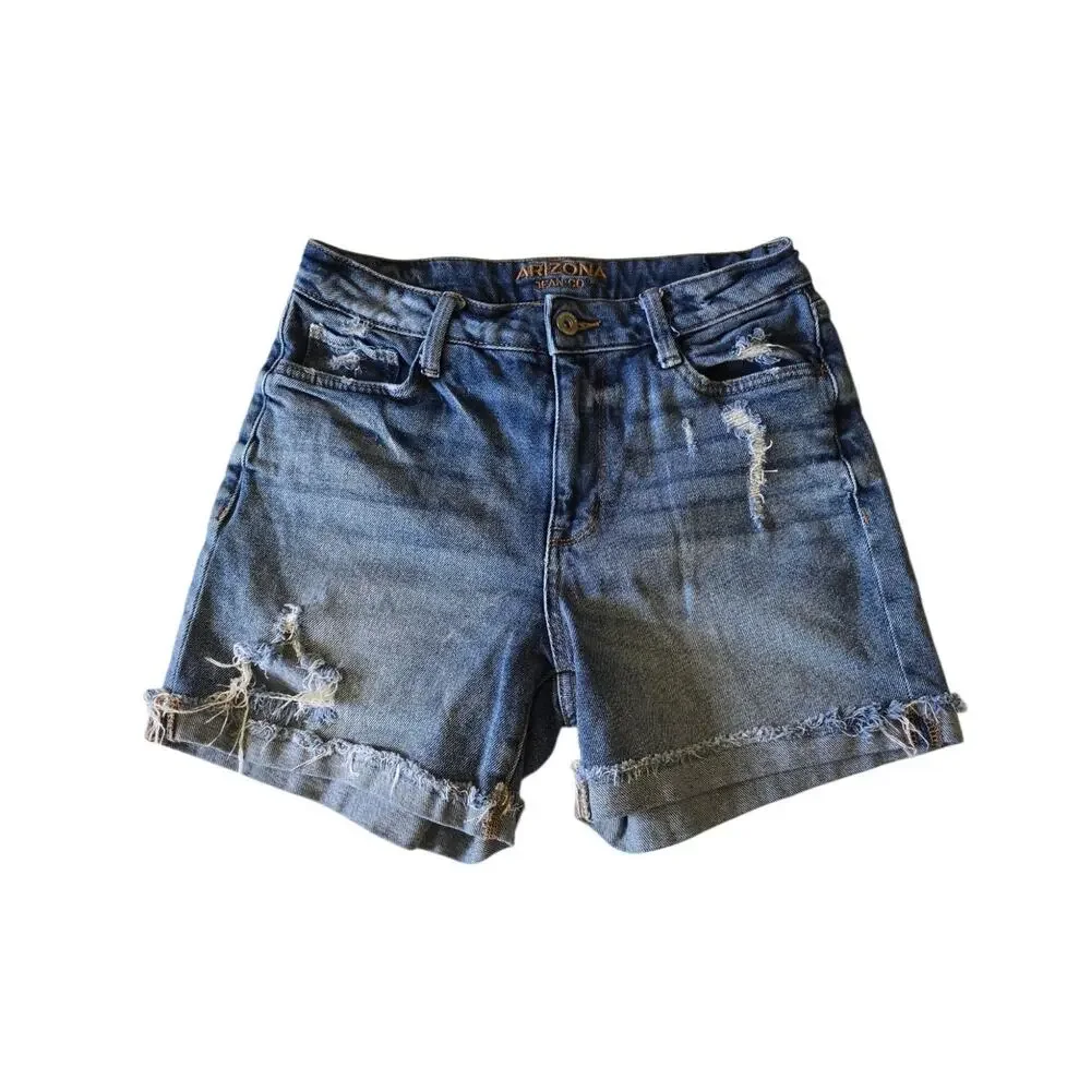Distressed Arizona Jean Shorts Women's Size S